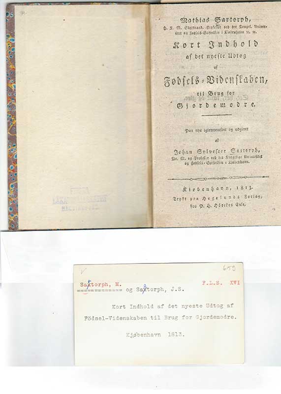 Sartorph, M. Obstetrik 1813