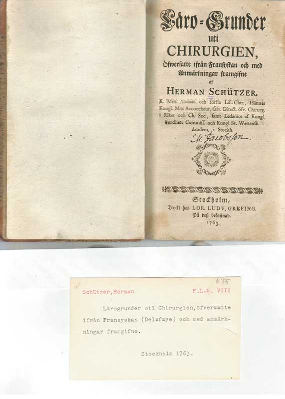 Schutzercrants, H. Obstretrik 1785