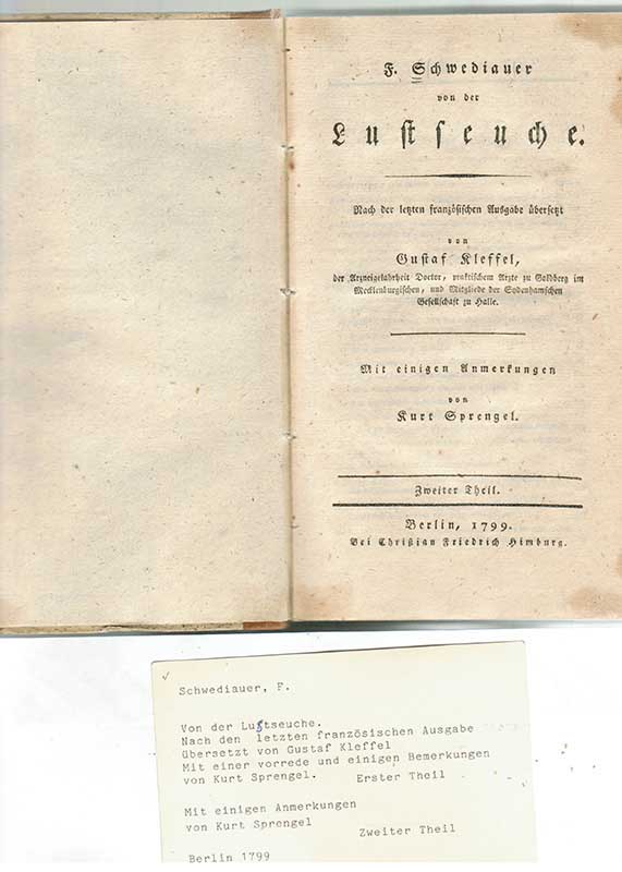 Schwediauer, F. Venerologi II 1799