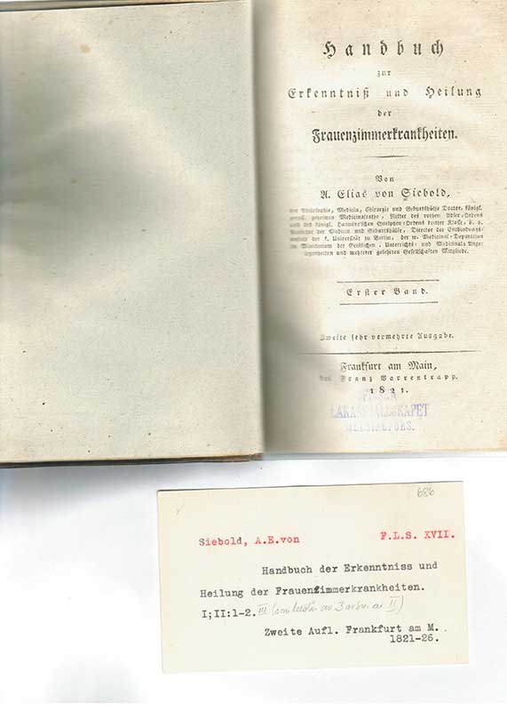 Siebold, A.E. v. III Gynekologi 1821-26