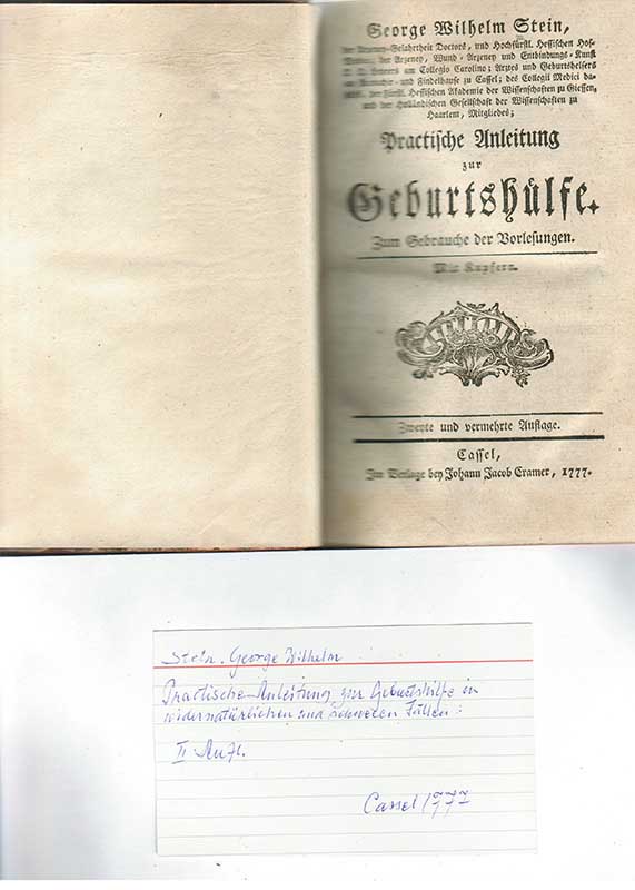 Stein, G.W. Obstretrik 1777 BILD