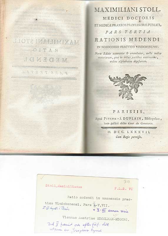 Stoll, M. Allmän medicin III 1787