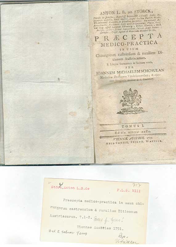 Störck, A. Kirurgi o. farmakologi 1791