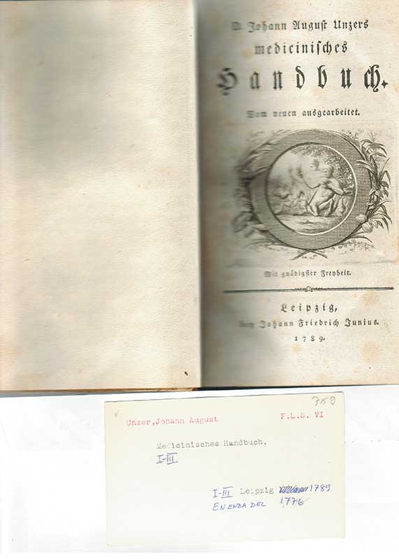 Unzer, J.A. I-III Med. handbok 1776-89