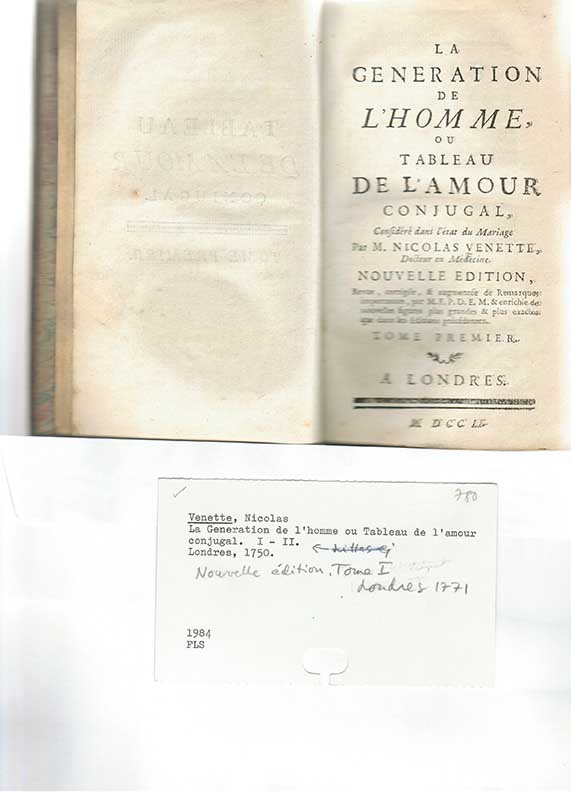 Venette, N. Sexologi I-II 1750-71