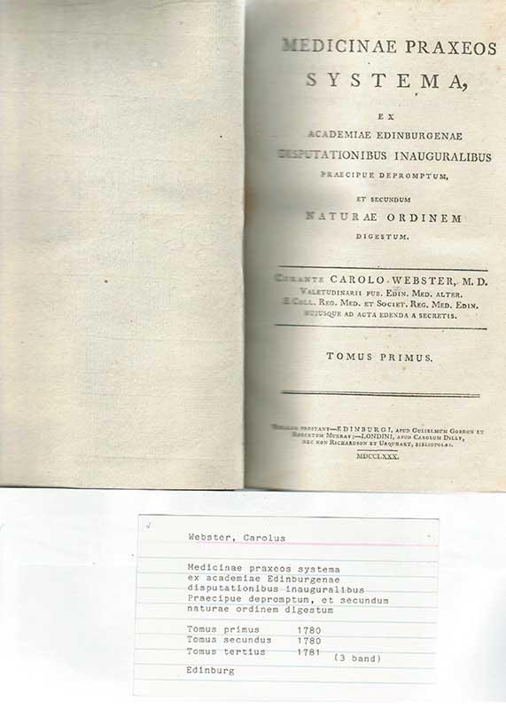 Webster, C. Gastroenterologi I-III 1780-1781