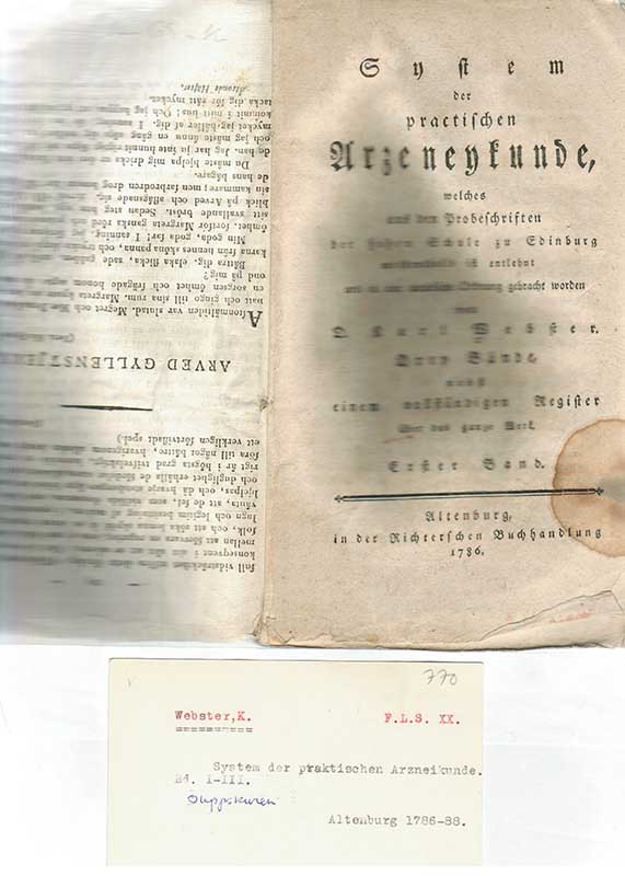 Webster, K. Allmän medicin I-III 1786-88