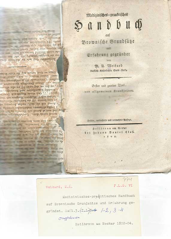 Weikard, M.A. Allmän medicin I-IV 1802-4