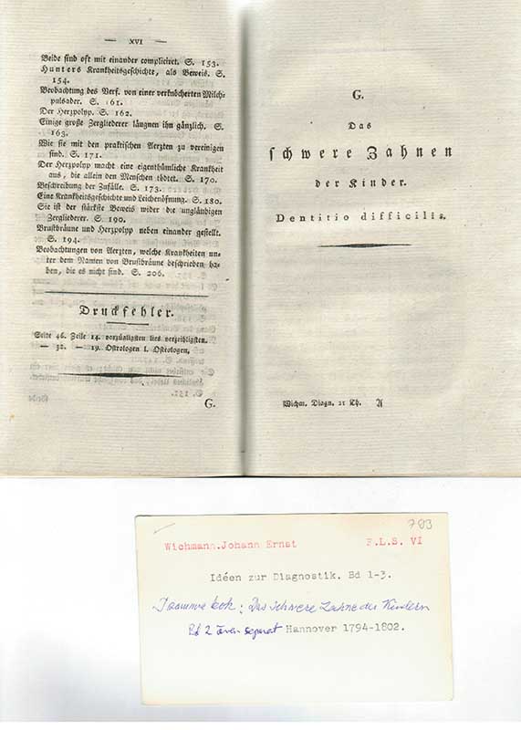 Wichmann, J.E. Odontologi III 1802