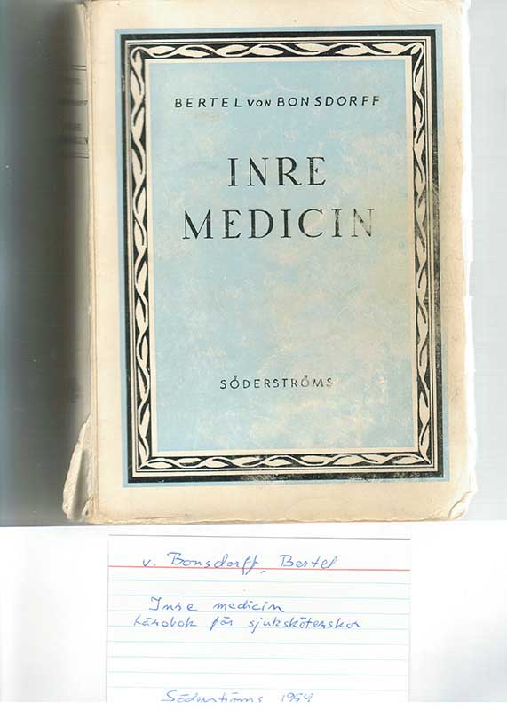 v. Bonsdorff, Bertel Inre medicer 1954
