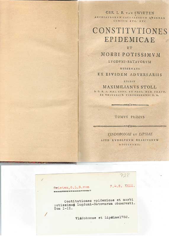 von Swieten G.L.B.Epidemiol. I-II 1782