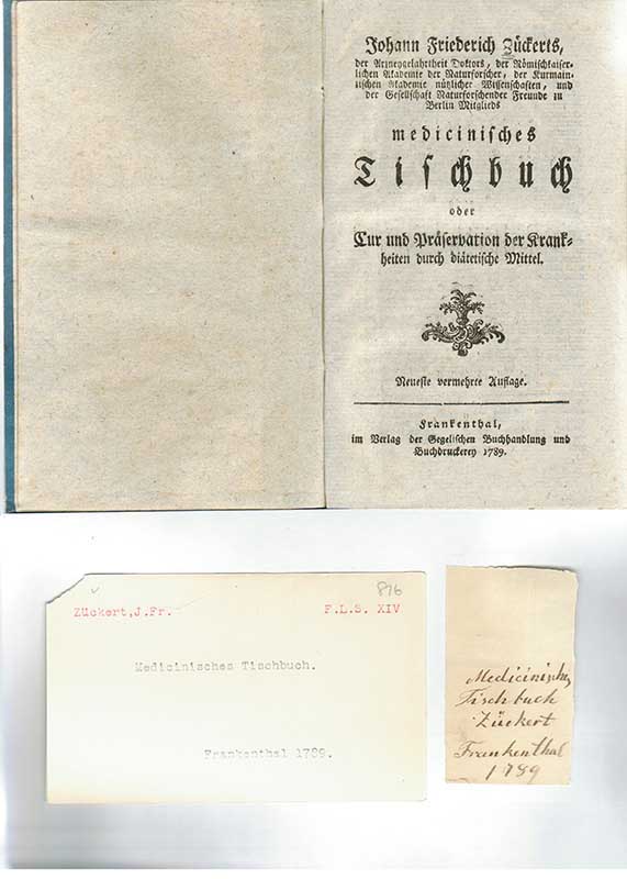 Zückert, J.Fr. Allmän medicin 1789