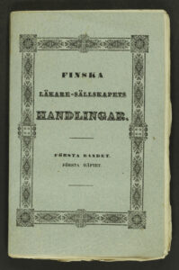 Första bandet. Första häftet.